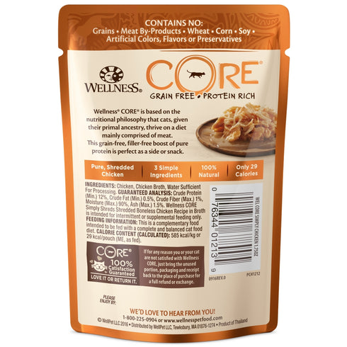 Wellness Core Simply Shreds Chicken Wet Cat Food 1.75oz